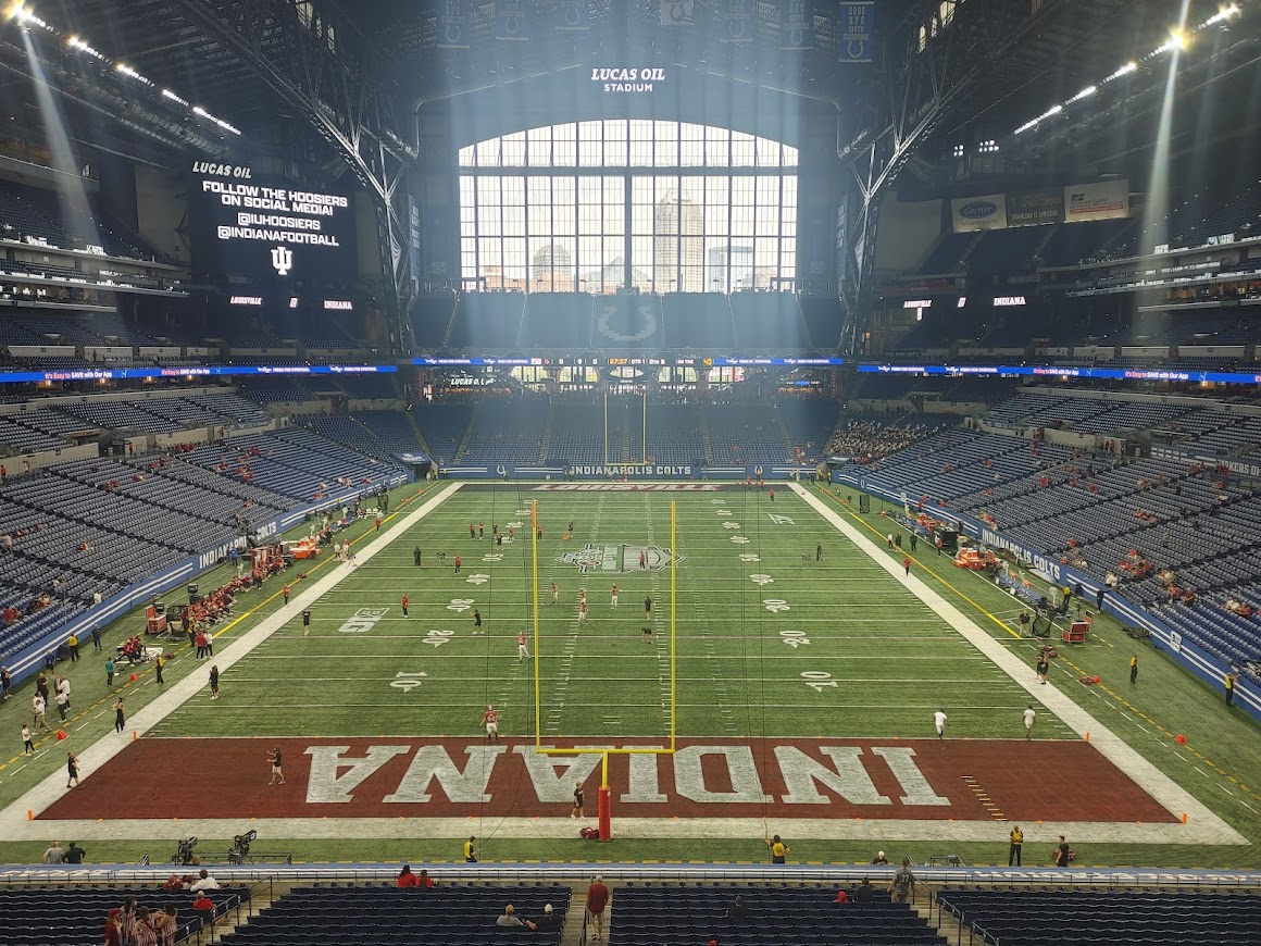 Louisville vs Indiana football score? U of L wins at Lucas Oil Stadium